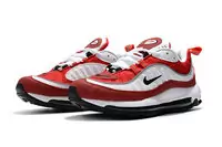 basket nike hommes air max 98 blanc rouge